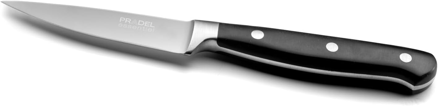 Couteau d'office - Blason - lame 9cm, inox 13C, finition satinée, noir