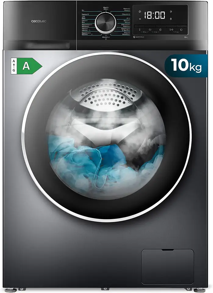 Cecotec - Bolero Dresscode 10500 - 10 kg, 1400 tr/min, Inverter, 16 programmes