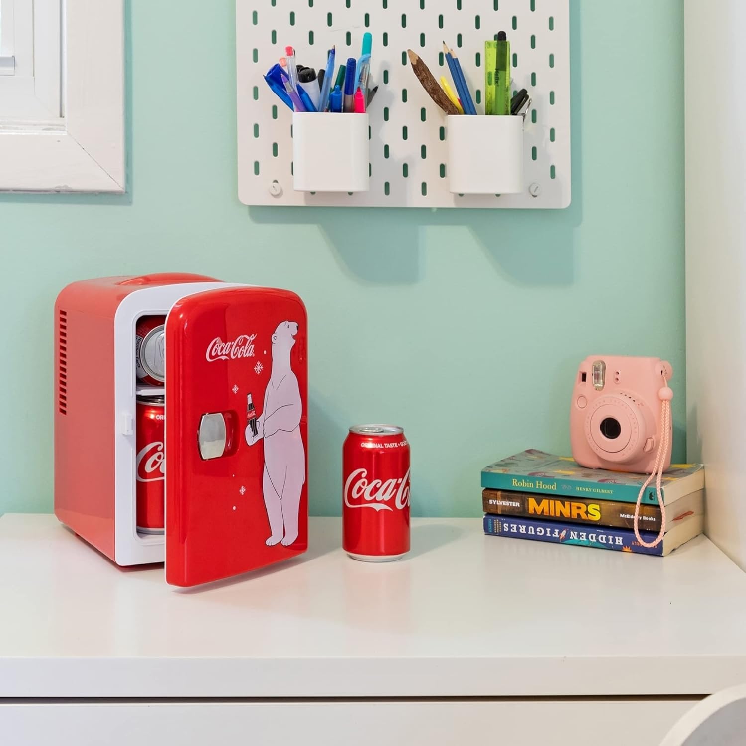 Coca-Cola - Mini Frigo 4L - compact, portable, 6 canettes, rouge