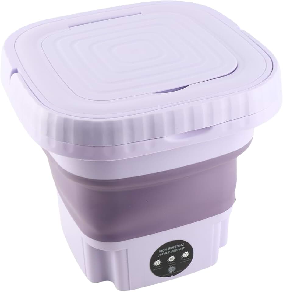 Machine à laver portable pliable - 11L - mini lave-linge compact, tuyau de vidange, prise UE