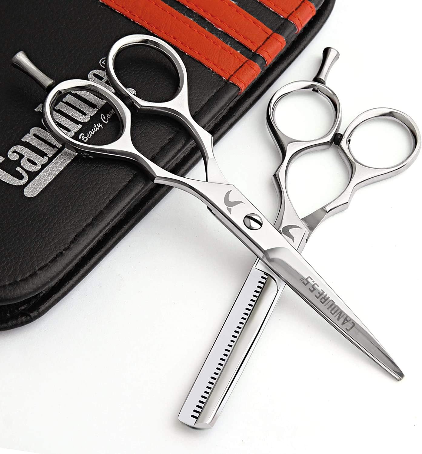 Candure - Set Ciseaux Coiffure Pro - acier inoxydable - coupe & effilage