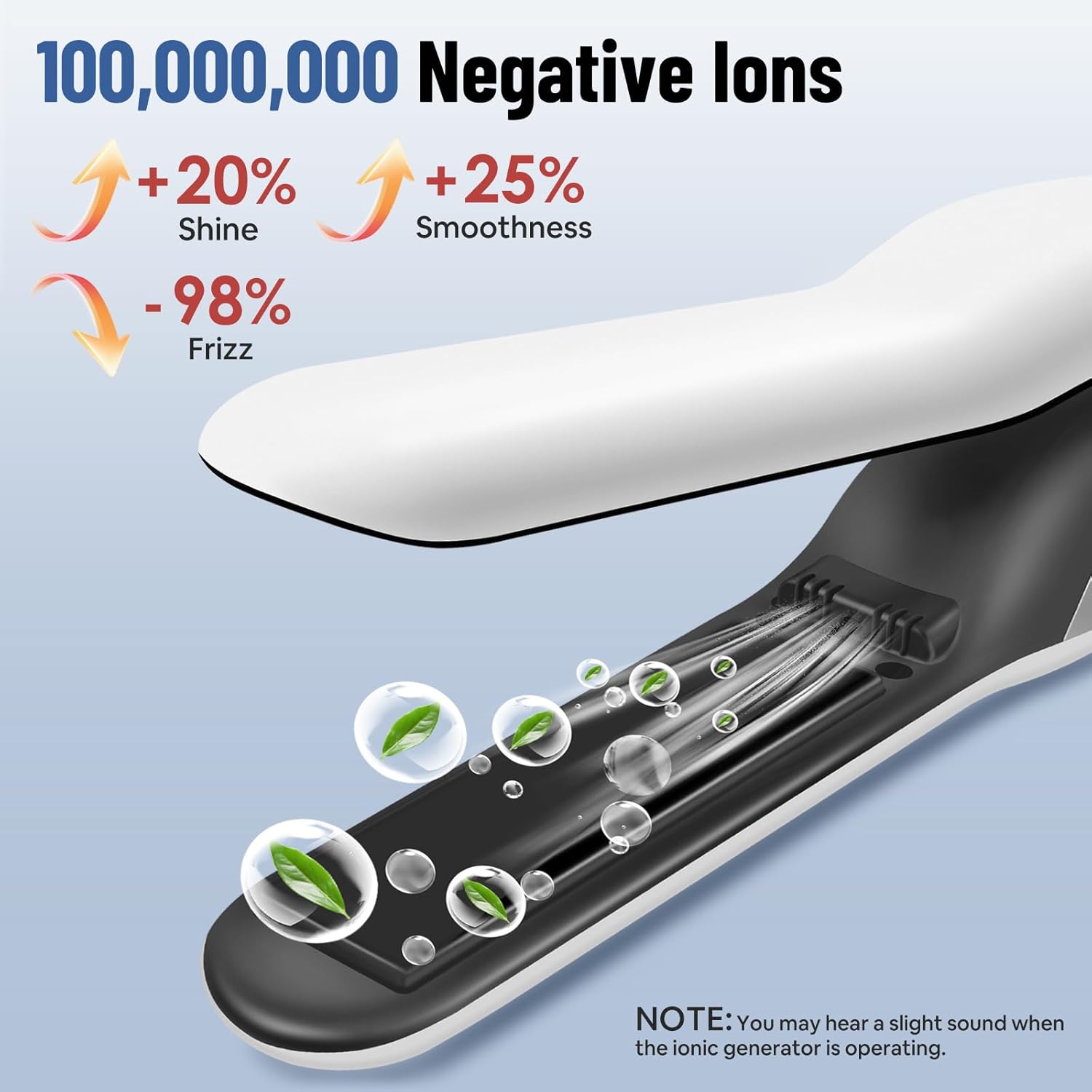 SUNMAY - Voga Plus - lisseur portable titane 20s, ions négatifs, 5000mAh