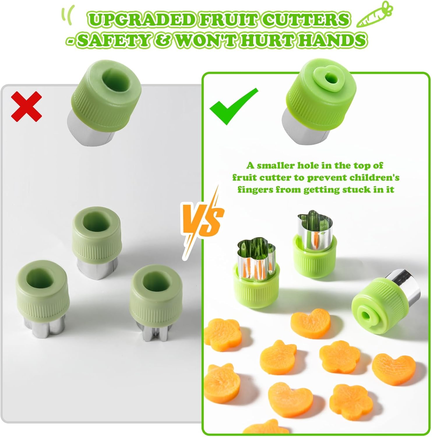 Couteau pour enfants - kit de 27 pièces - sécurité Montessori, planche, couteau ondulé