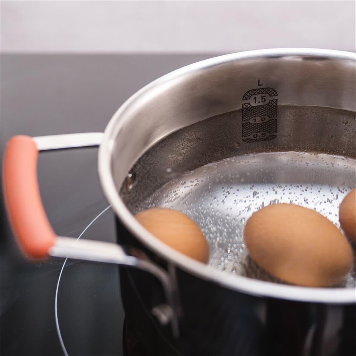 Tefal - Opti'Space gamme inox - 18/20/24 cm - 3 faitouts induction empilables, couvercles verre, G720S674