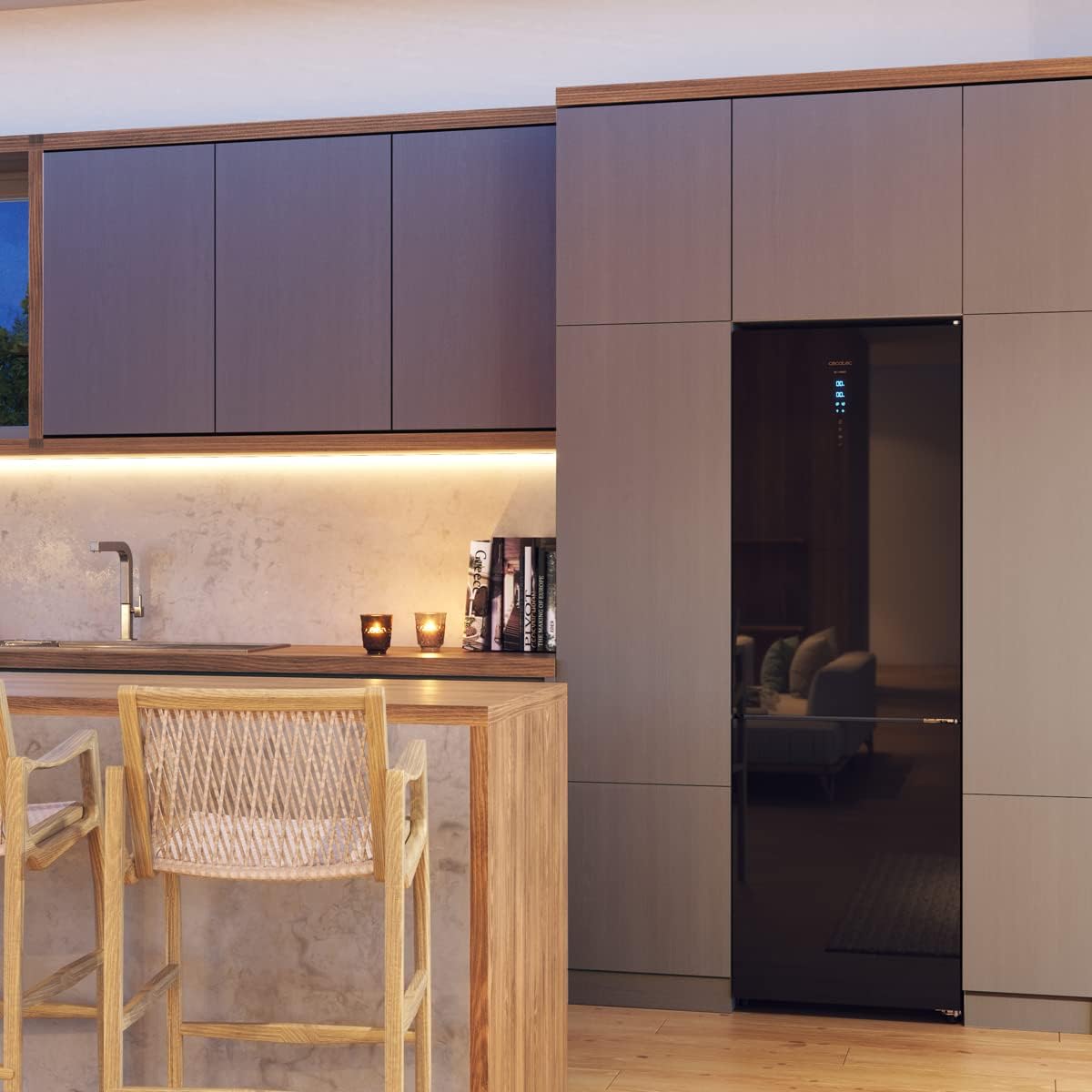 Cecotec - Bolero CoolMarket Combi - 200x60cm - 356L, No Frost, Multi Air Flow