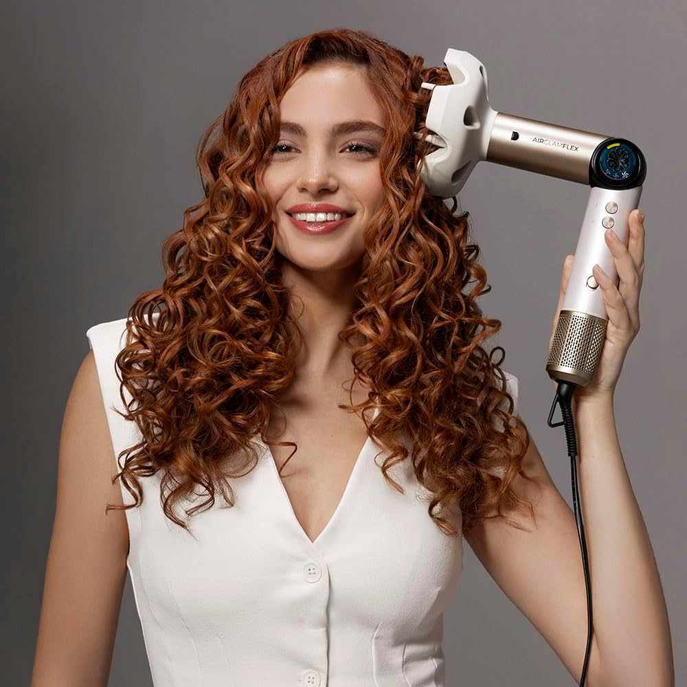 Cecotec - Styler Cheveux AirGlam 14in1, 1400W, 14 têtes, écran, Coanda, moteur brushless