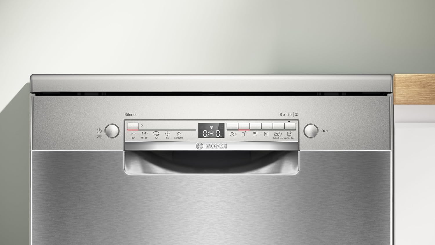 Bosch - lave-vaisselle Série 2 60 cm, acier brossé, SMS2HVI02E