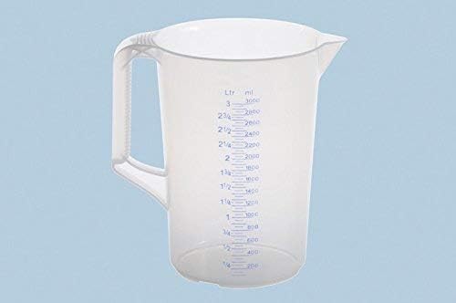 hünersdorff - verre doseur 3L - incassable, PP, gradué, lavable