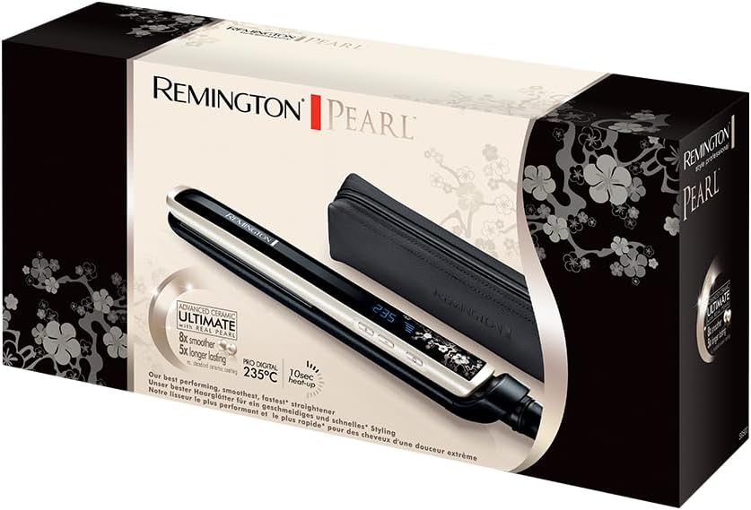 Remington - lisseur Pearl - plaques céramique, LCD, 150-235°C, S9501