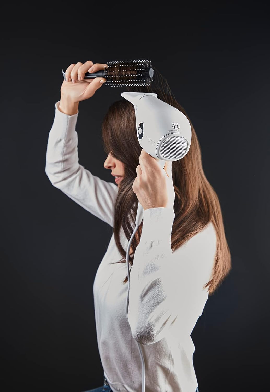 Rowenta - Sèche-cheveux hybride 2400W, diffuseur volume, CV6130F0