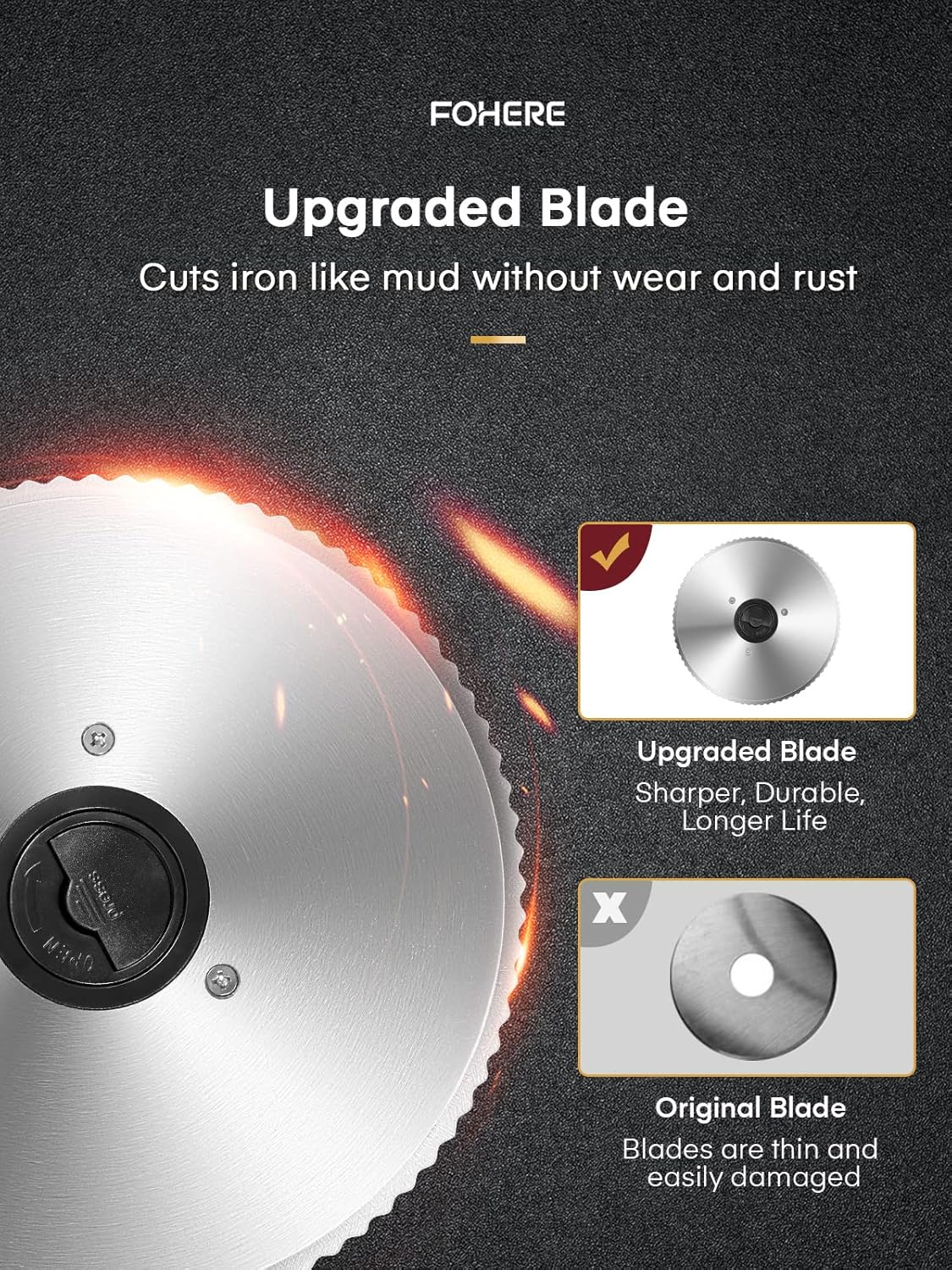 Trancheuse électrique - 200W, 19cm, 0-15mm, 2 lames détachables