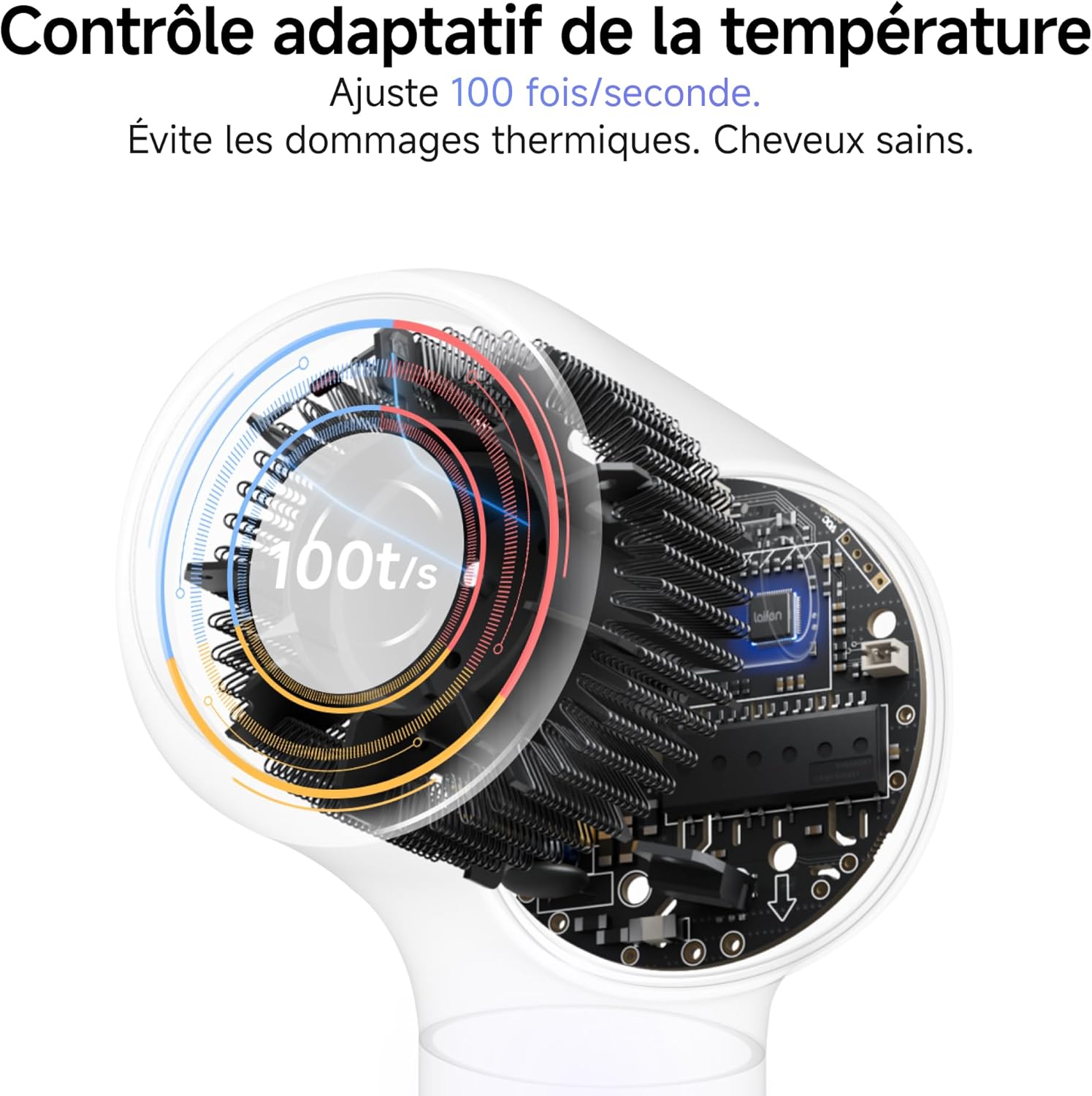 Laifen - Neo - Sèche-cheveux 390g - ions négatifs, 59dB, brushless 110k tr/min