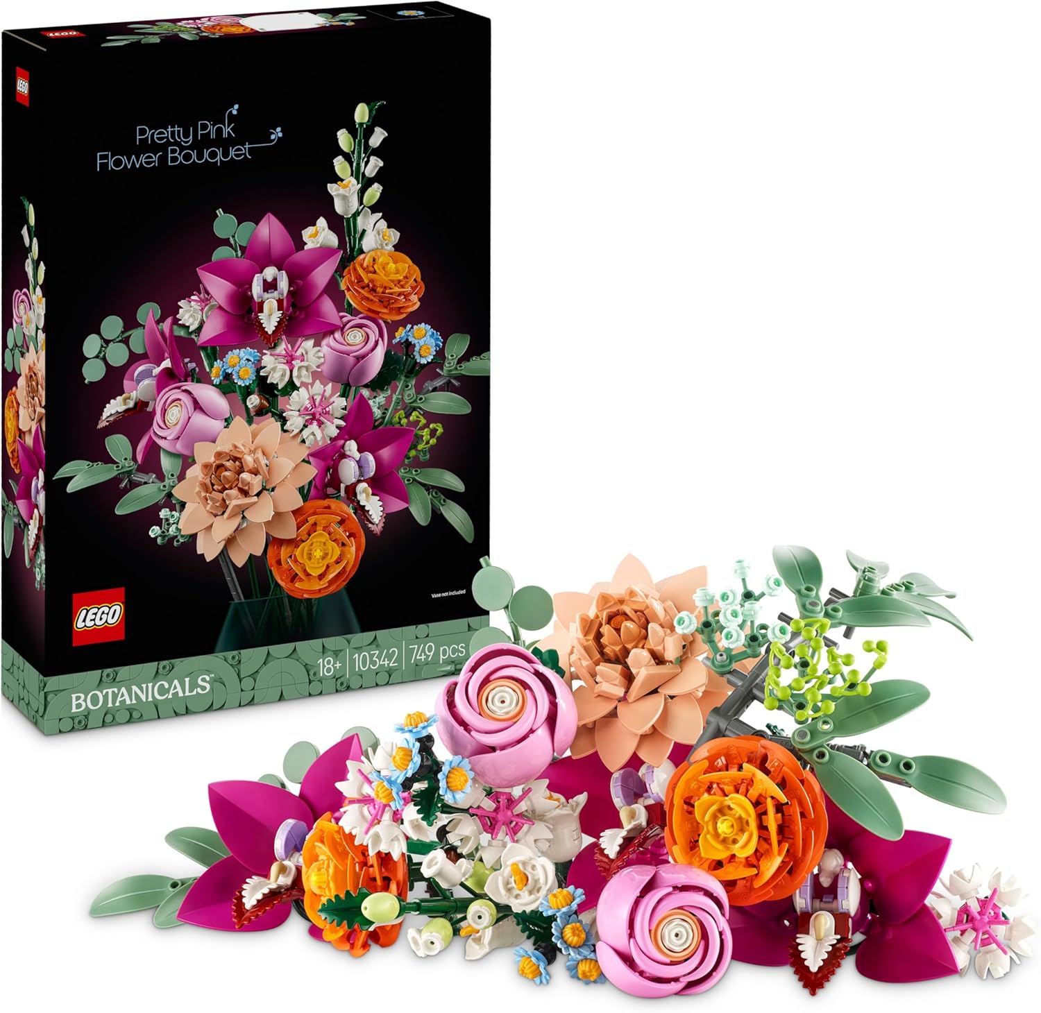 LEGO - Bouquet Botanicals - déco florale adulte, roses et marguerites - 10342