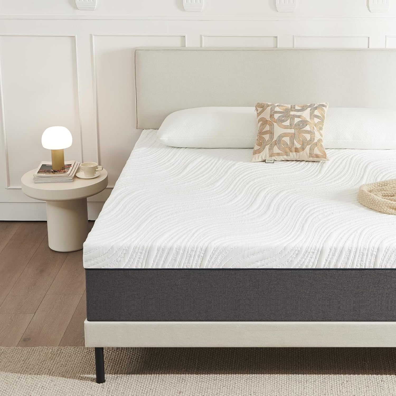 Matelas mousse mémoire forme - 90x190 cm - 20cm, 7 zones, réversible