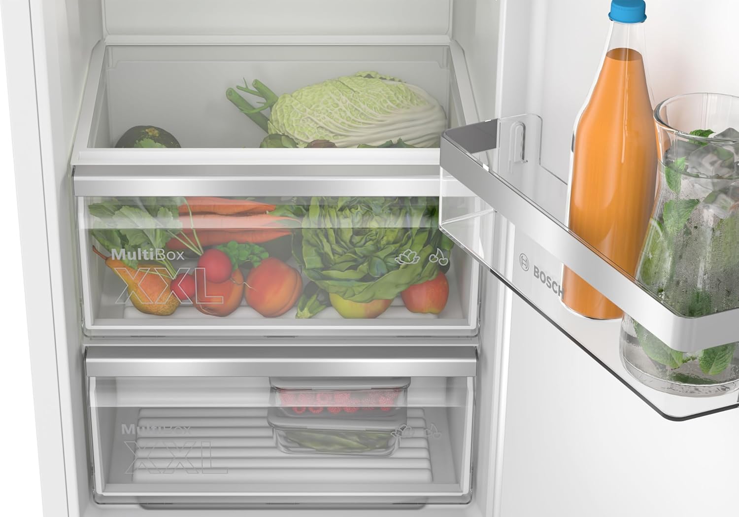 Bosch - réfrigérateur 1 porte Série 4, 310L, encastrable, 177x54cm - KIR81VFE0