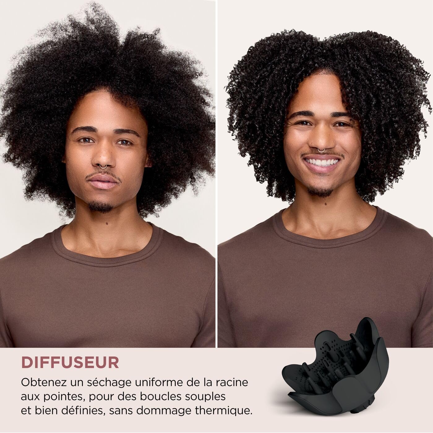 Shark - Sèche-cheveux SpeedStyle Pro léger, ionique, 5 embouts, Scalp Shield, Noir - HD752EU