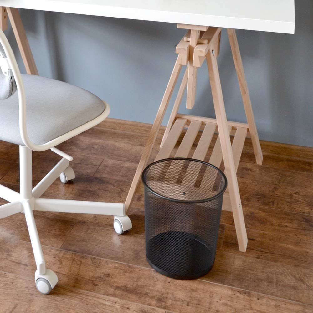 D.RECT - métal maille - 19L - corbeille ronde XXL, noire