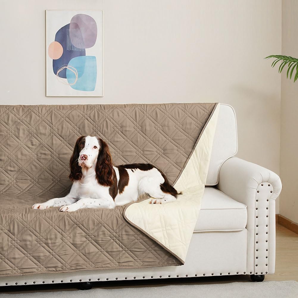 DUJUIKE - housse canapé imperméable antidérapante 208x208cm – protection animaux