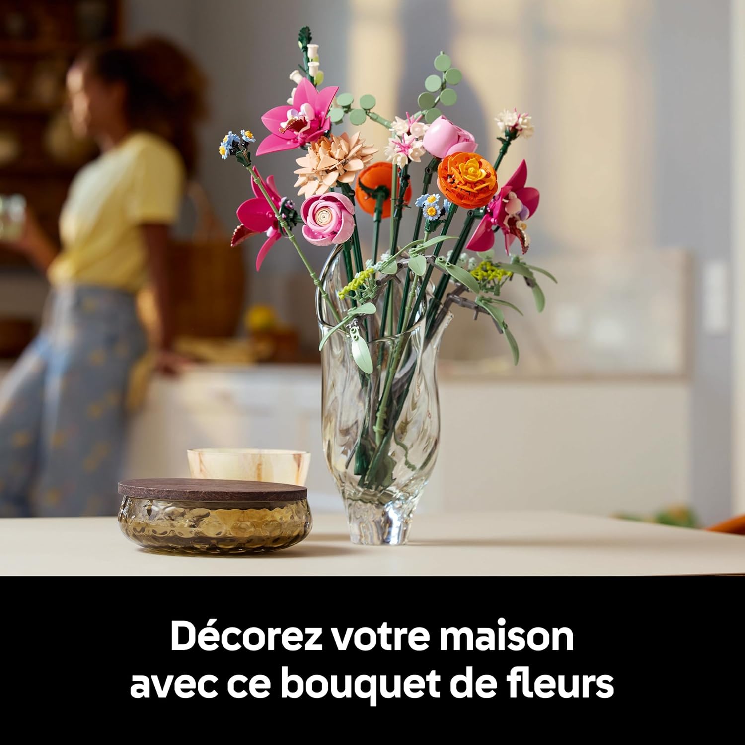 LEGO - Bouquet Botanicals - déco florale adulte, roses et marguerites - 10342