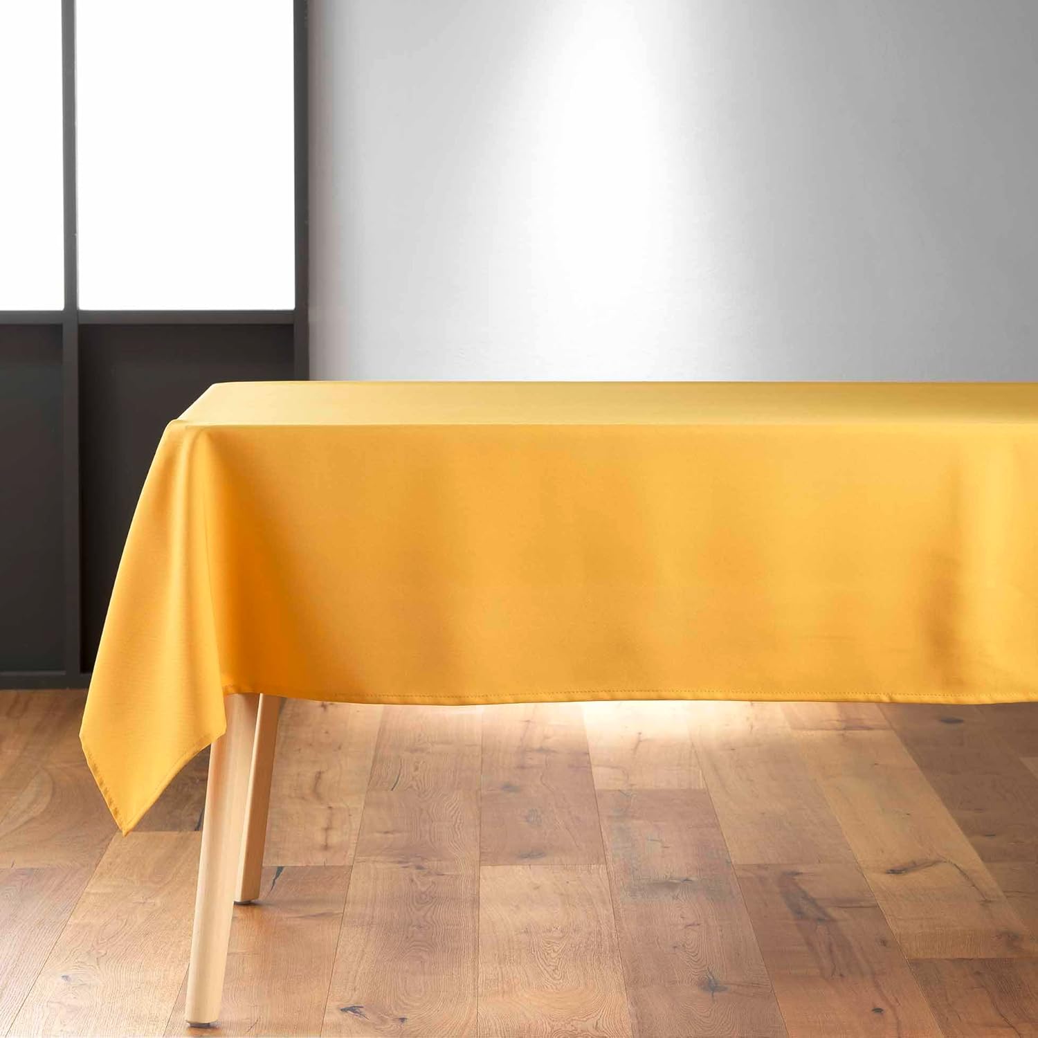 Nappe rectangle - Essentiel - 140x200 cm - polyester uni miel
