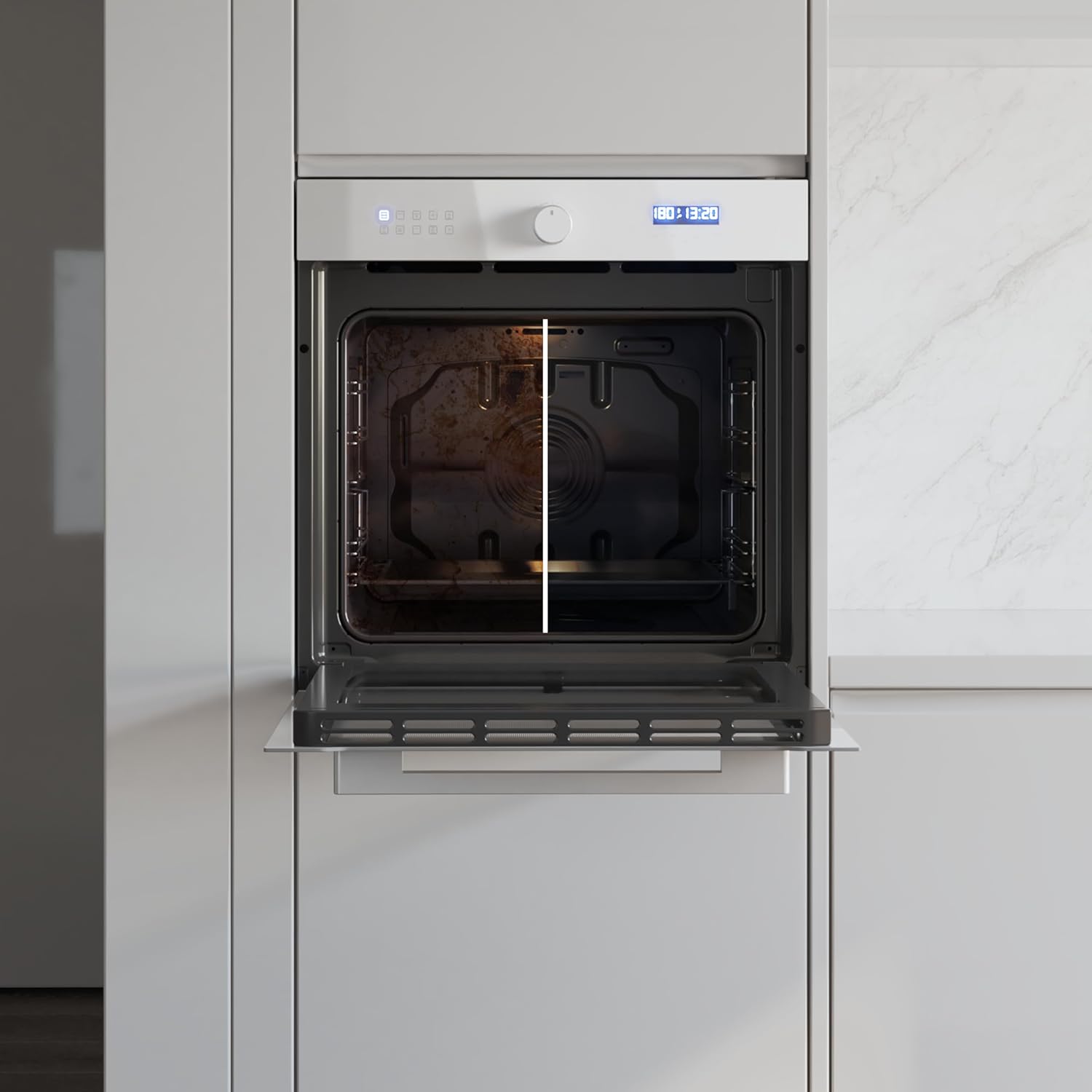 Cecotec - Four encastrable Bolero Hexa, 60 cm, 81L, Airfryer, 11 fonctions, AF316000