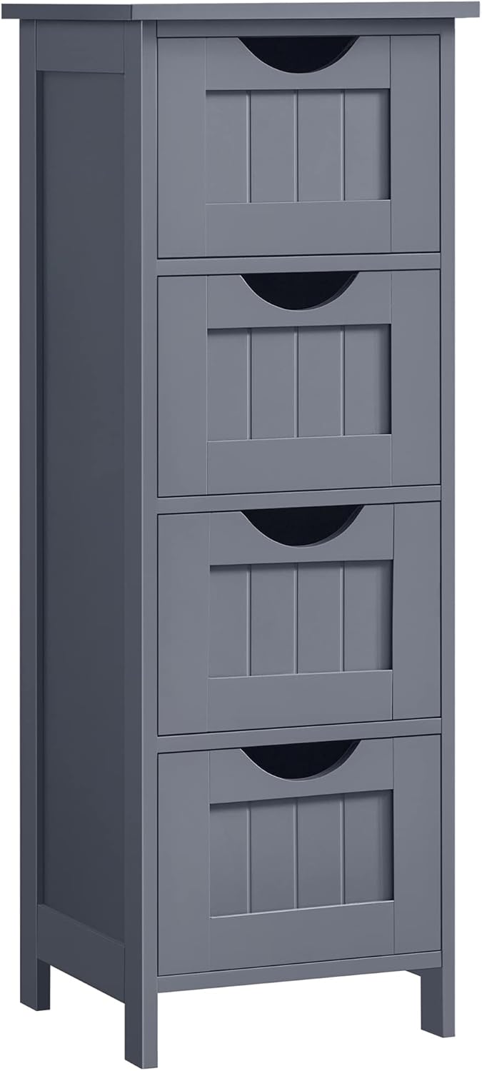 VASAGLE - armoire salle de bain moderne - 30x30x82 cm - 4 tiroirs - LHC040G01