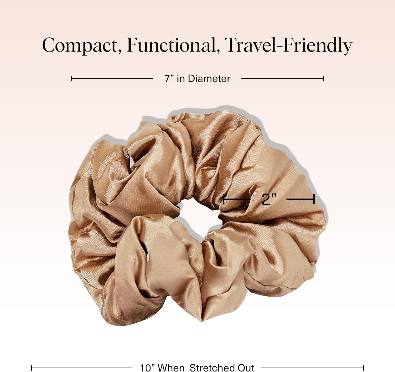 Kitsch - lot de 2 chouchous satin - doux cheveux femmes - élégant et confortable