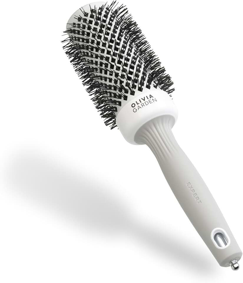 Olivia Garden - Expert Blowout Shine - brosse ronde céramique antistatique pour brushing sans frisottis, 53mm