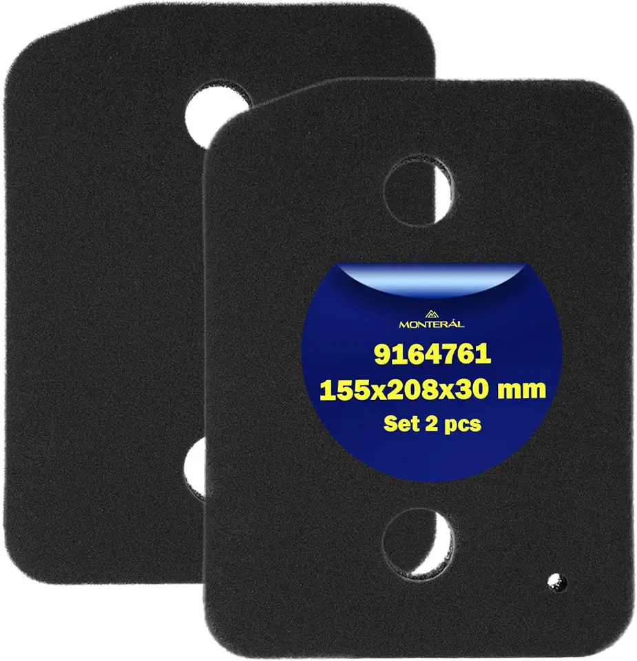 Miele - filtre sèche-linge - 208x155x30mm - pack 2 pièces, mousse, 9164761
