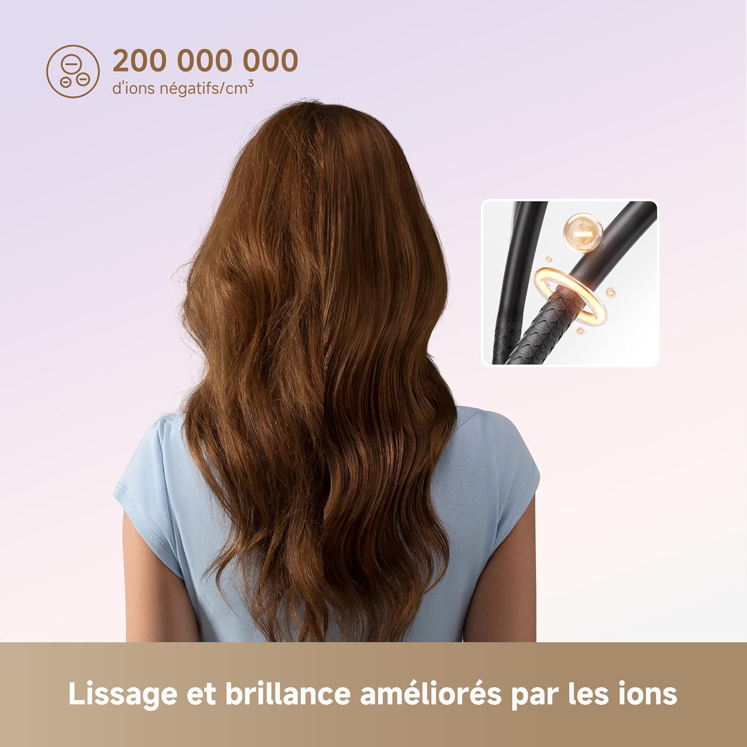 Dreame - Mini Sèche-cheveux - 270g - séchage rapide, moteur 100000 tr/min, ions négatifs, 5 modes, contrôle température 