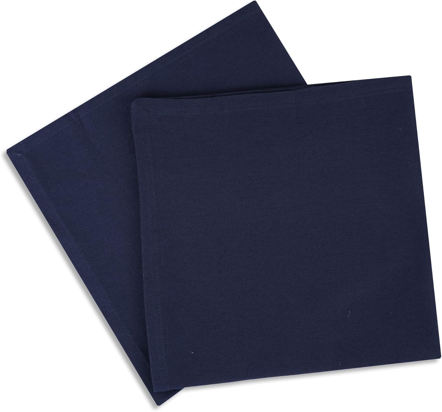 Sweet Needle - Paquet de 12 serviettes, 45x45 cm, coton épais, coins arrondis, Marine