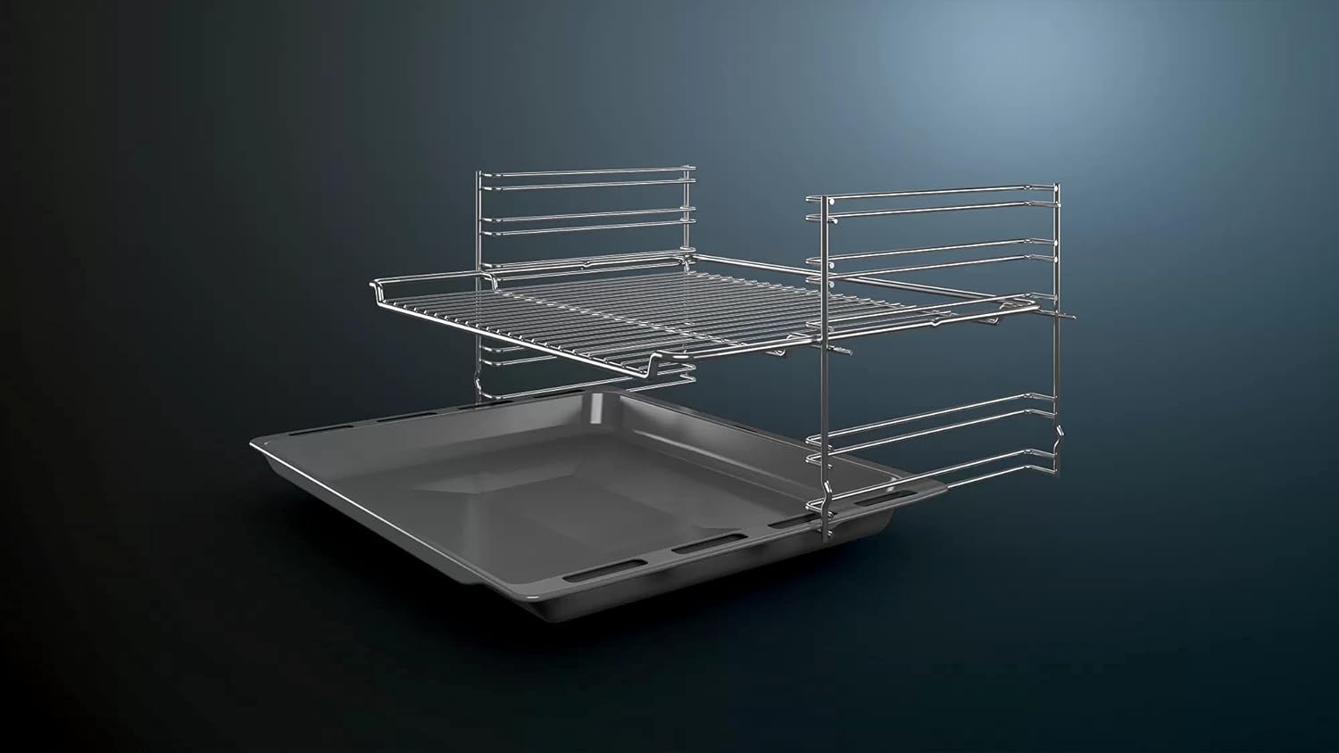 Siemens - four iQ100 66L - inox/noir, classe A, HB113FBS1