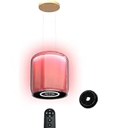 KKT KOLBE Hotte aspirante à chaleur tournante 37 cm | hotte îlot suspendue | noir | blanc | verre | gestes