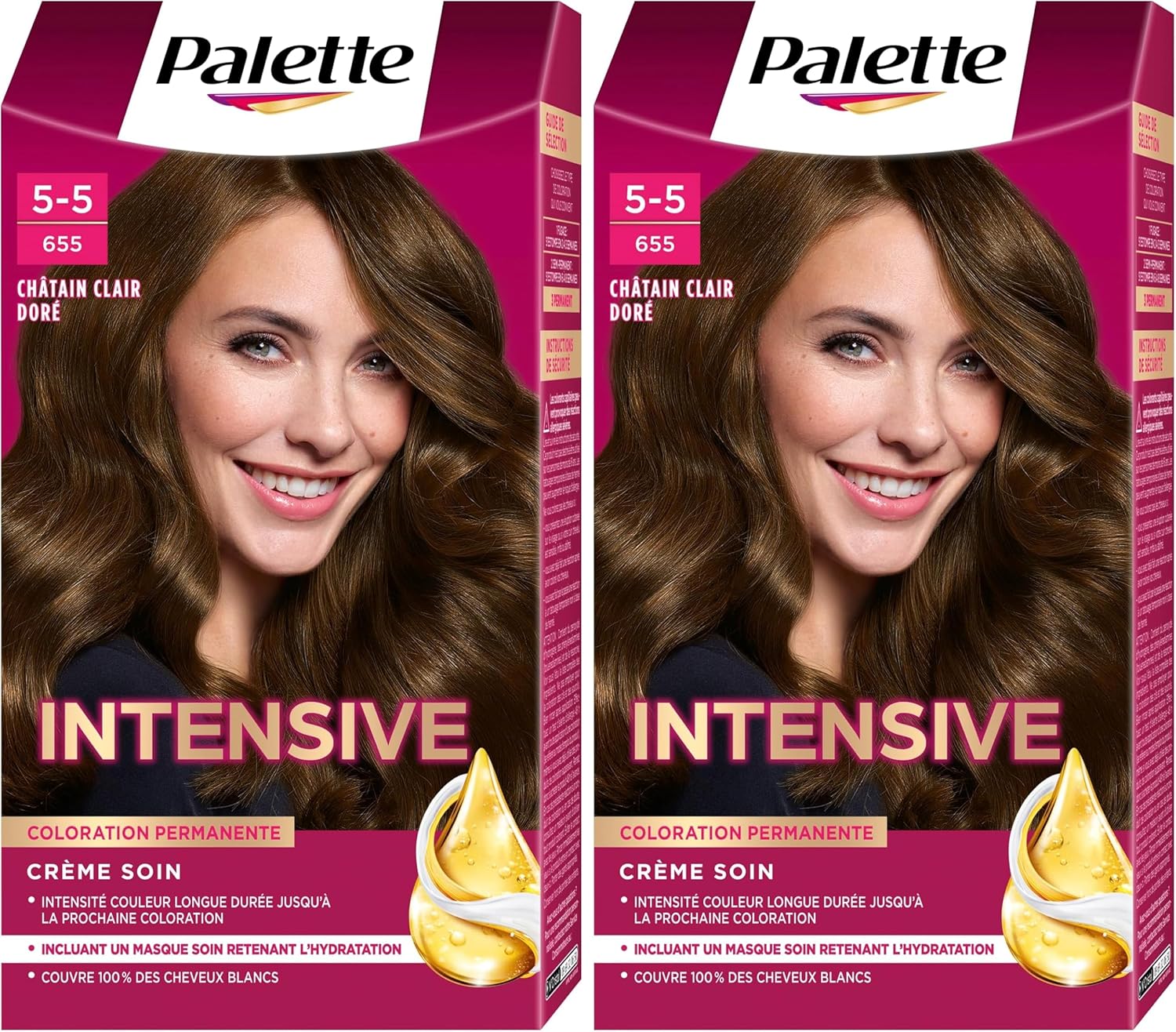 Schwarzkopf - Palette coloration permanente - soin couvrant, tenue 8 sem. - 655