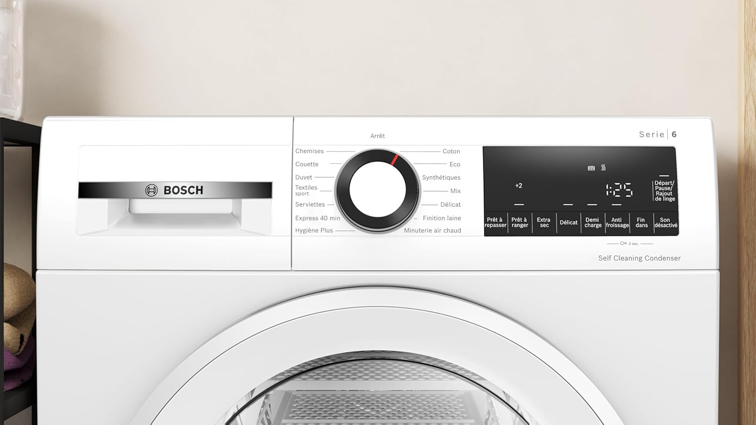 Bosch Série 6 sèche-linge pompe à chaleur 9 kg blanc WQG13500FR