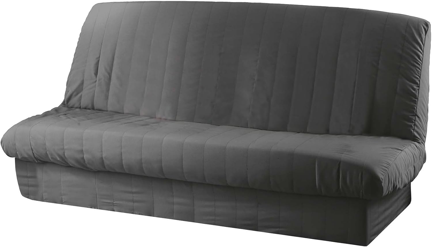 Douceur d’Intérieur - Essentiel housse clic-clac 120x185 cm - polyester uni béton