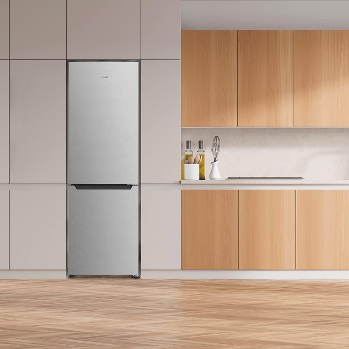Cecotec - Bolero CoolMarket Combi 250 - 180x55cm - No Frost, Inox, faible conso