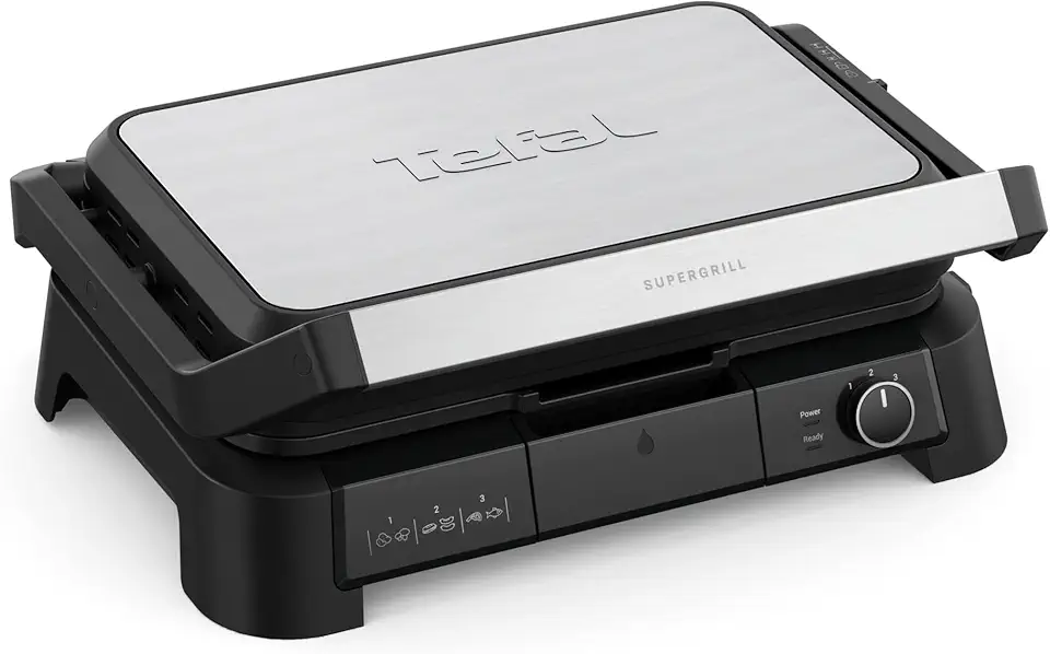 Tefal - SuperGrill XL série - surface XL - gril contact 2200W, GC520DE0