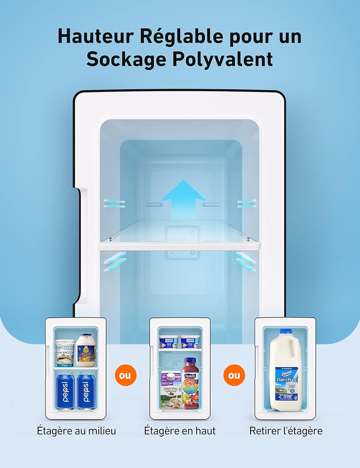 AstroAI - Mini Frigo 6L - portable, chaud/froid, 8 canettes, 12V/220V