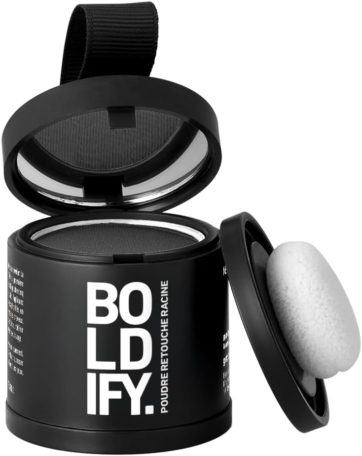BOLDIFY - Poudre de Racine Cheveux - 10g - Camoufle gris, retouche instantanée, effet naturel