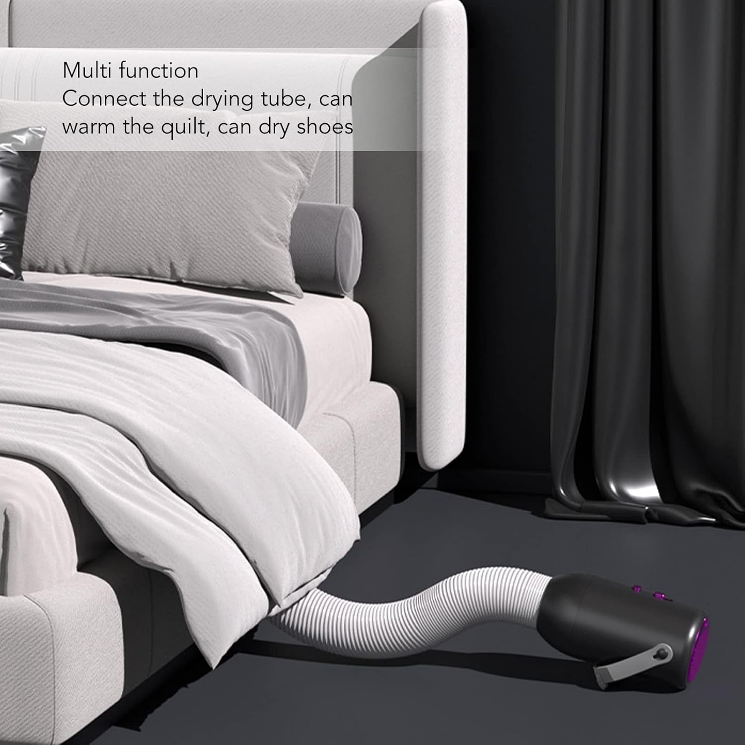 Sèche-linge portable - mini sécheuse compacte - housse tissu, idéal vêtements et chaussettes