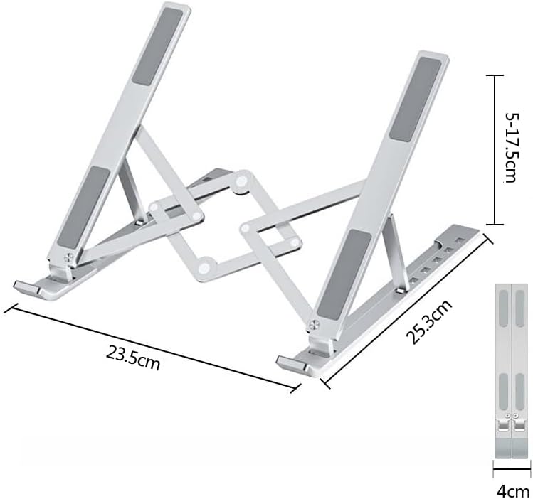 Support Ordinateur Portable aluminium réglable 10-17.3