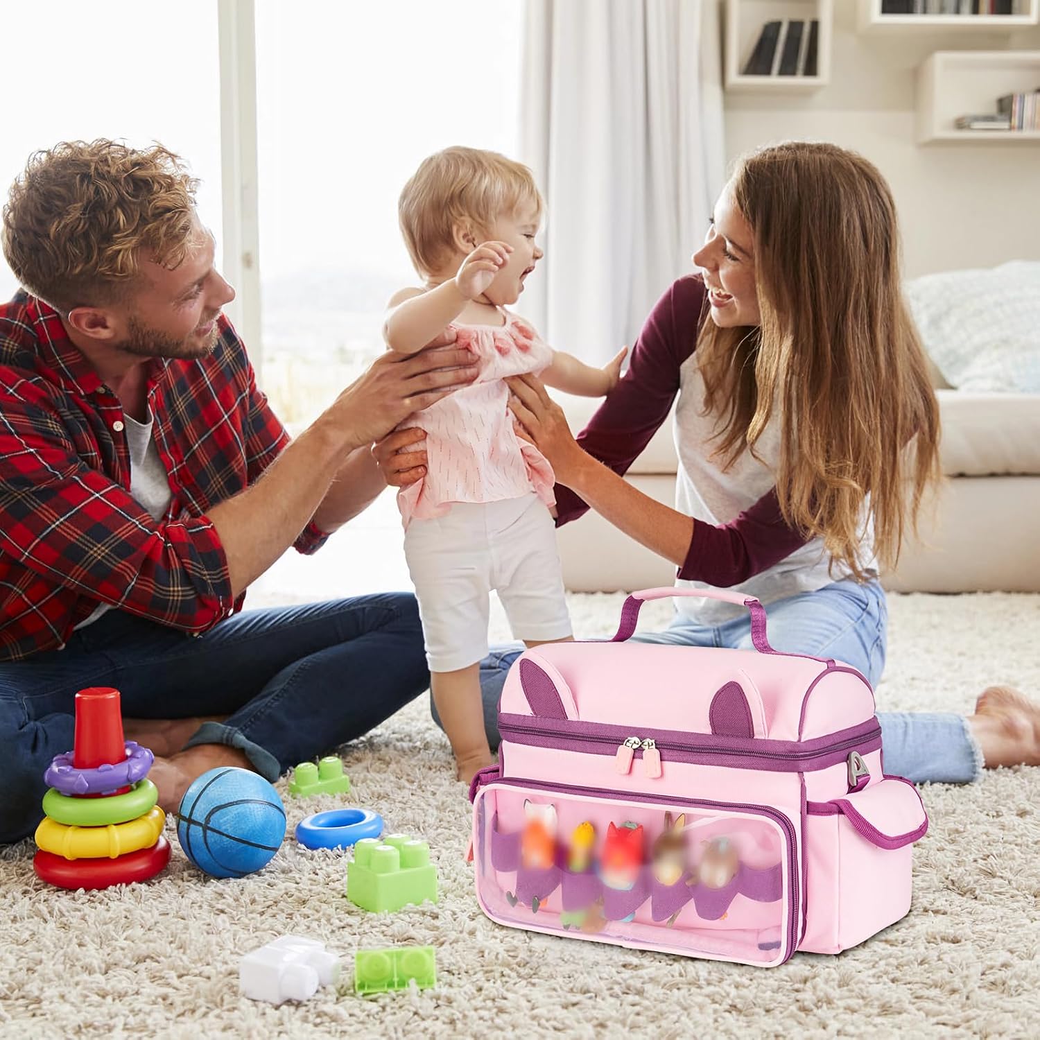 Étui de transport compatible Toniebox - rangement personnages - sac compact - accessoires