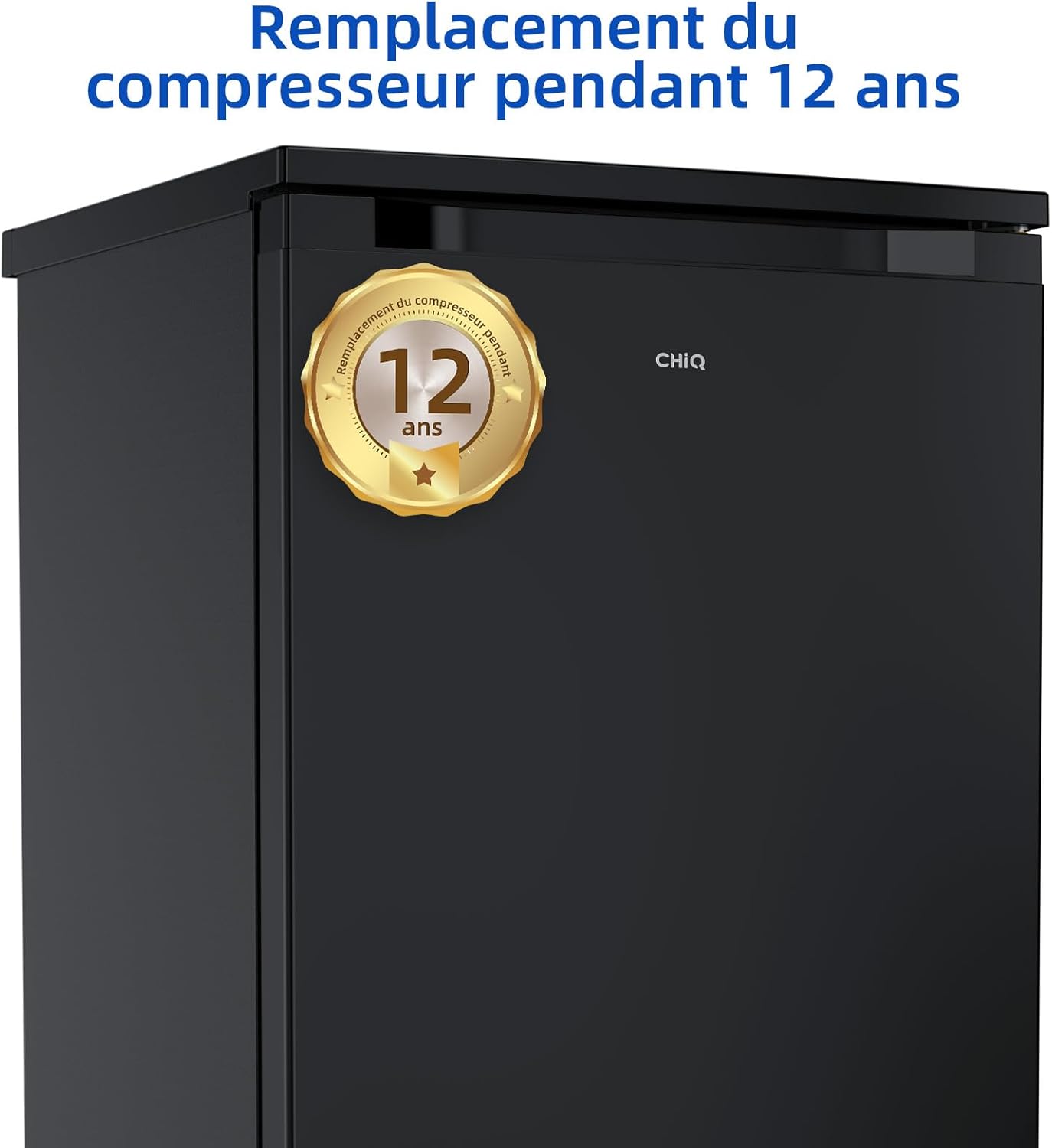 CHIQ - Réfrigérateur congélateur série 107L - ultra silencieux 39dB, porte réversible, classe D