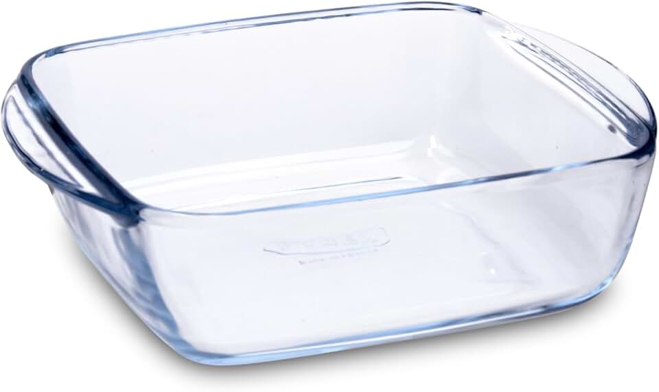 Pyrex - Prepware carré - 20x17 cm - plat verre 1L, usage au four