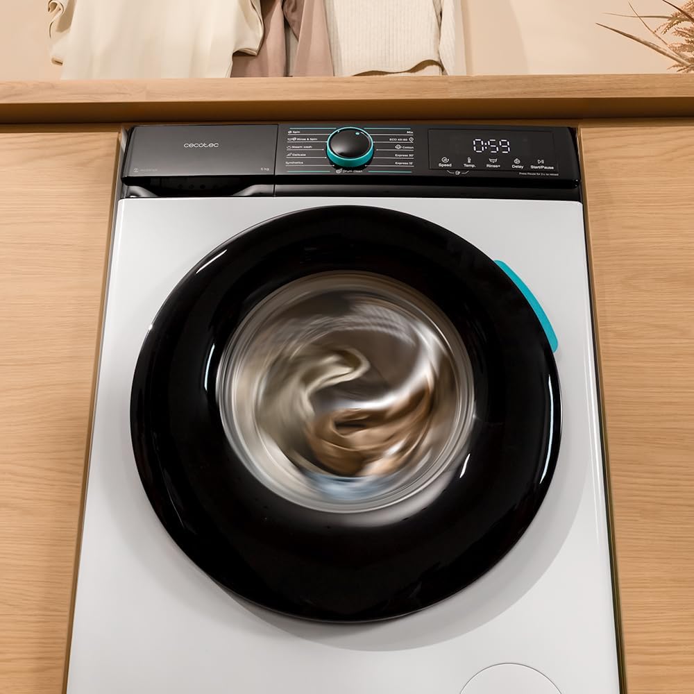 Cecotec - Bolero DressCode 6160 - 6kg, 1200tr/min, moteur Inverter