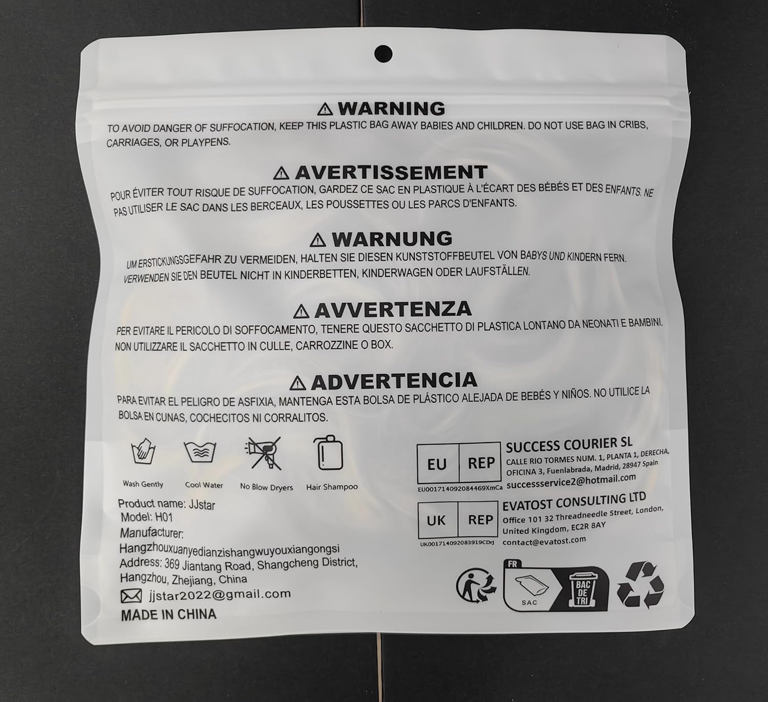 JJstar - Chignon postiche bouclé, élastique, gris argenté, cheveux naturels