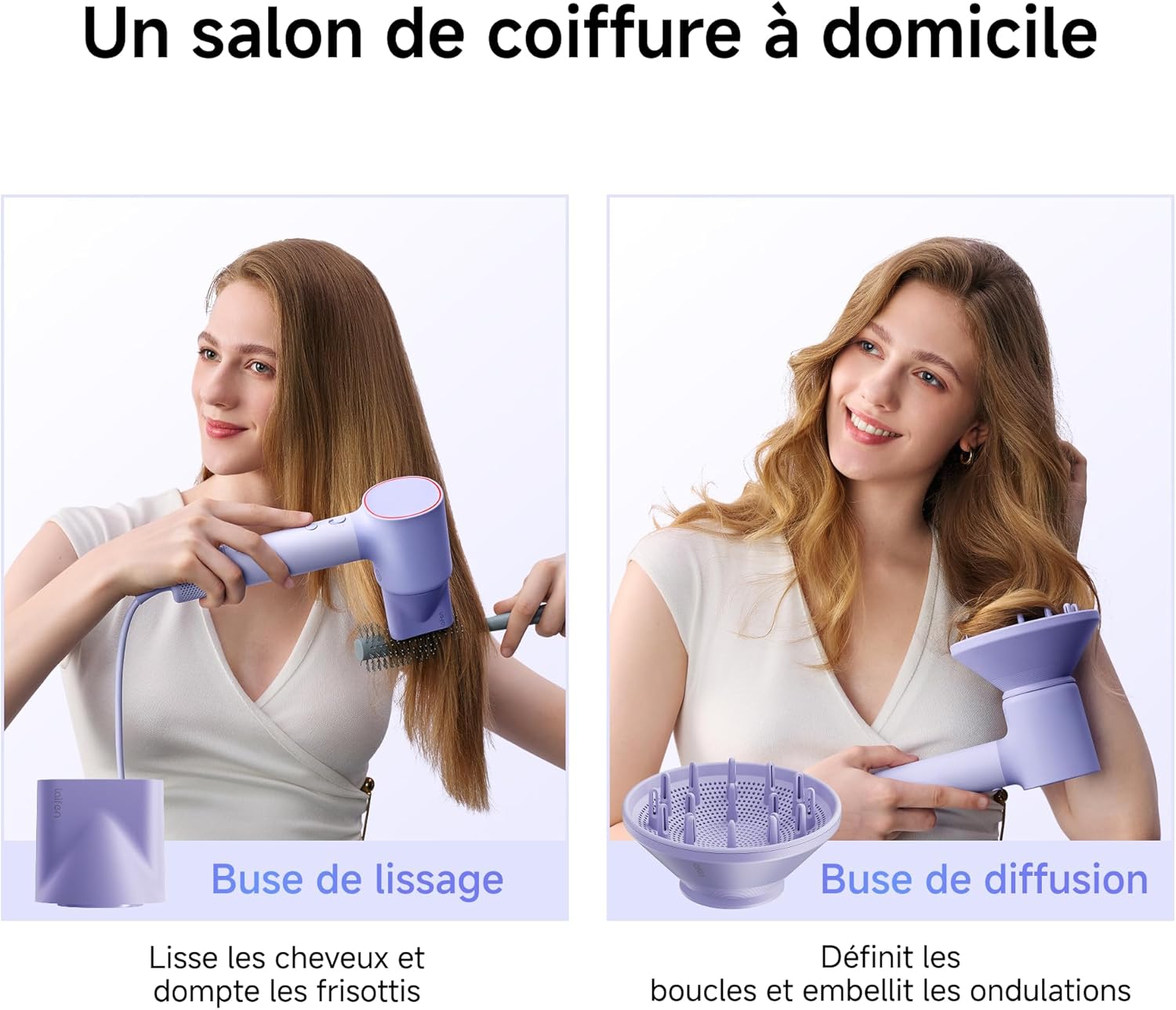 Laifen - Neo - 390g - sèche-cheveux ionique, brushless, 59dB, 2 buses