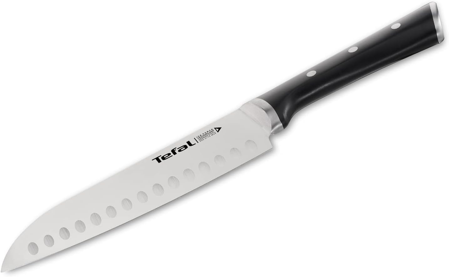 Tefal - Ice Force Santoku 18,5 cm - inox allemand, coupe durable - K2320614
