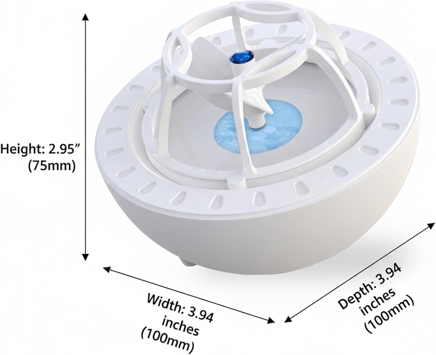 Mini lave-vaisselle compact USB IP67, nettoyage puissant, bleu
